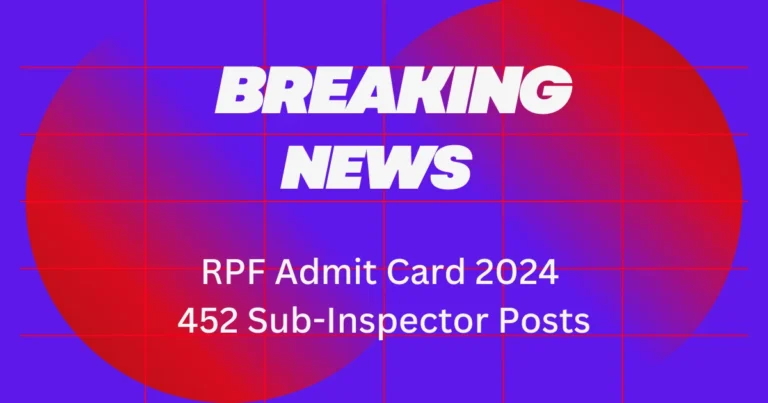 RPF Admit Card