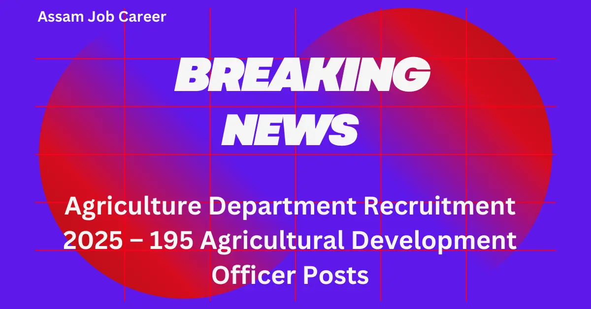 Agriculture Department Recruitment