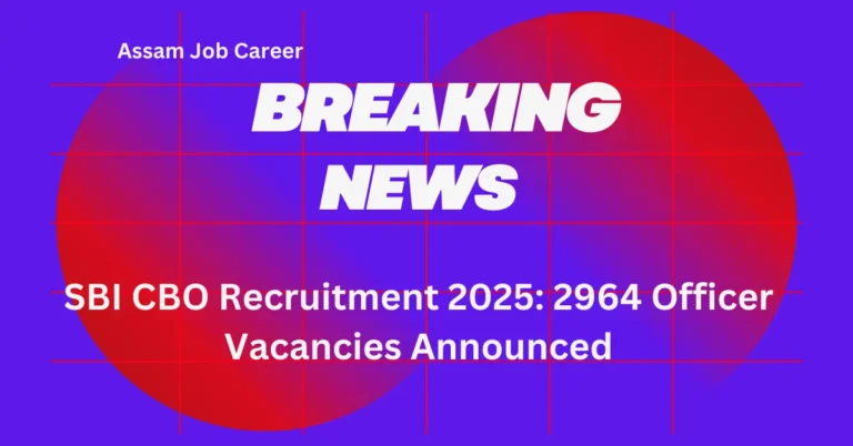 SBI CBO Recruitment 2025