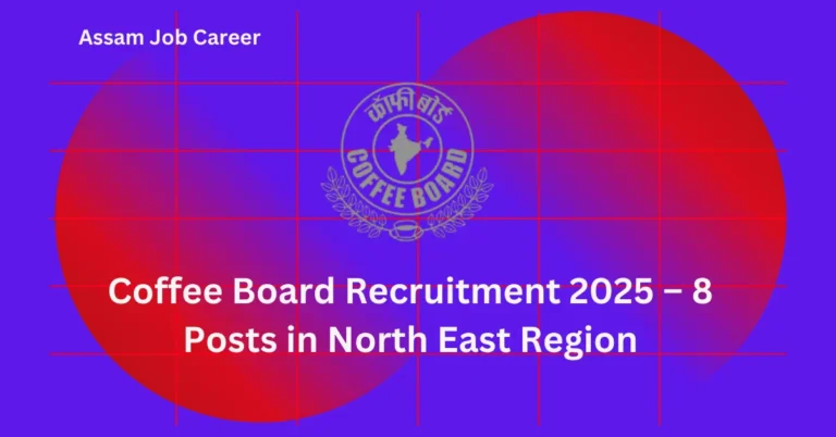 Coffee Board Recruitment 2025 – 8 Posts in North East Region