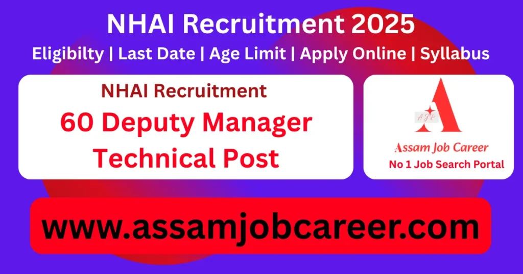 NHAI Recruitment 2025 – 60 Deputy Manager (Technical) Posts 1 NHAI Recruitment