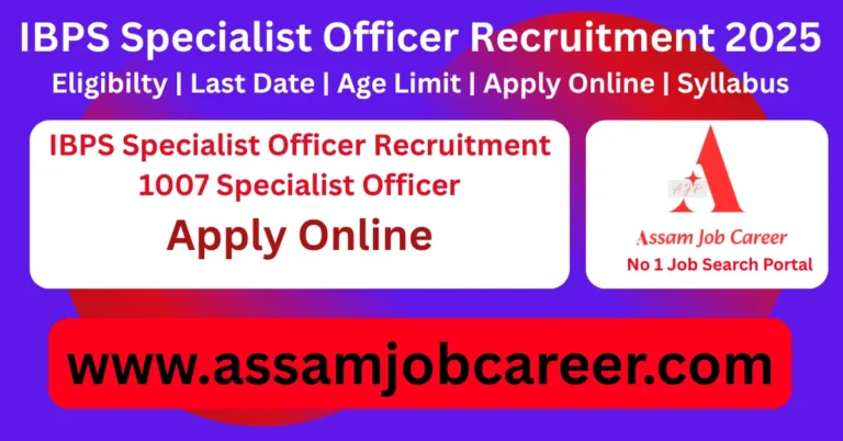 IBPS Specialist Officer Recruitment