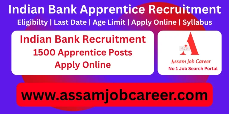 Indian Bank Apprentice Recruitment