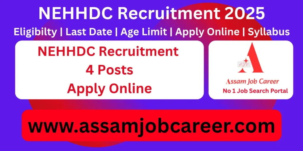 NEHHDC Recruitment,4 posts