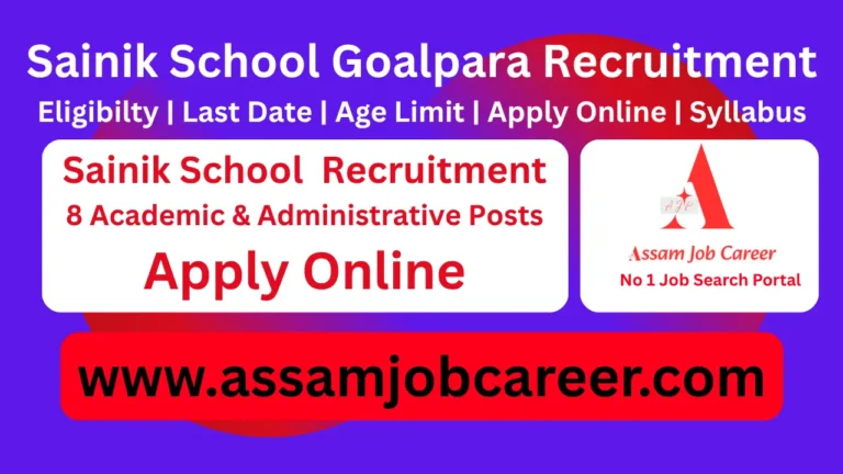 Sainik School Goalpara Recruitment