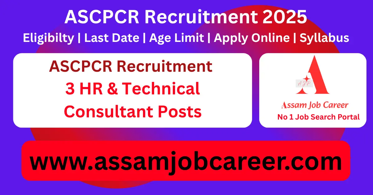 ASCPCR Recruitment