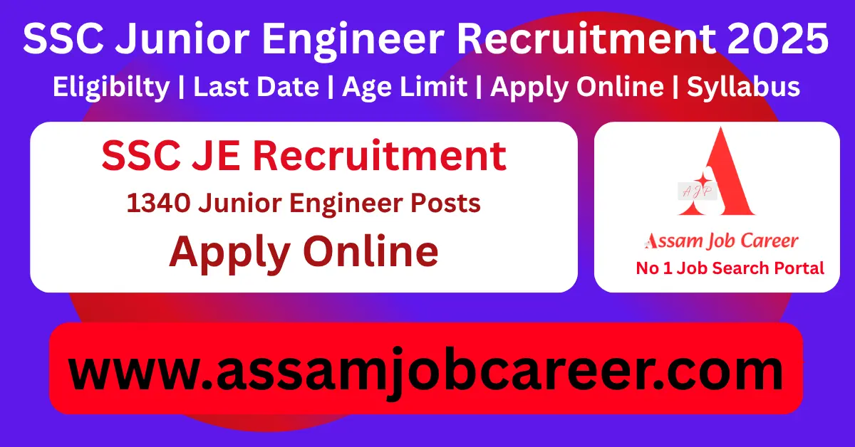 SSC JE Recruitment 2025 – Apply Online for 1340 Junior Engineer Vacancies 1 SSC JE